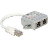 Accesoriu Retea DELOCK RJ45 Port Doubler 1 RJ45 plug > 2 RJ45 jack (1x Ethernet, 1x ISDN)