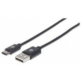 Cablu MANHATTAN USB 2.0 Typ C- 0,5m Negru