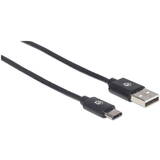 Cablu MANHATTAN USB 2.0 Typ C- 2m Negru