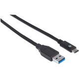 Cablu MANHATTAN USB 3.1 Gen2  0,5m Negru