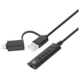 Cablu MANHATTAN Adaptor Audio USB-C/USB-A la 3,5mm