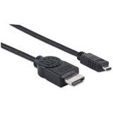 Cablu MANHATTAN HDMI Ethernet A -> micro A2.00m