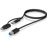Adaptor Icy Box USB USB 3.2 (Gen 1) Type B la Type A & Type C