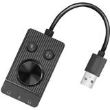 Adaptor Logilink Audio-USB 2.0 3x3,5mm/F  cu control al volumului