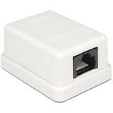 Adaptor DELOCK Modular Wall Outlet 1 Port Cat.6 compact UTP