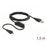 Charging Cable USB 2.0 Type-A male > USB 2.0 Micro-B male with switch for Raspberry Pi 1.5 m