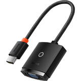 Adaptor Baseus Lite HDMI la VGA + mini jack 3.5mm / micro USB alimentare negru ( WKQX010101 )