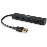 Hub USB EQUIP 4-Port 3.0  ->4x3.0       Negru