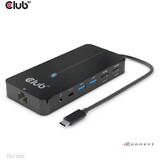 Hub USB CLUB 3D USB-7-in1-USB-C > 2xHDMI/2xUSB/USB-C/RJ45 100W