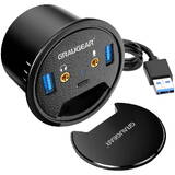 Hub USB GriGear USB 3.0 Tisch mit Audio- und conector pentru microfon