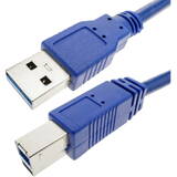 Cablu TECHLY USB3.0  Stecker Typ A/Stecker Typ B 0,5m Albastru