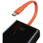 Baterie Externa Baseus Elf 20000mAh 65W 2x USB / USB tip C / USB incorporat tip C Cablu de incarcare rapida de livrare a energiei negru (PPJL000001)
