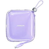 Baterie Externa Joyroom 10000mAh Seria Jelly 22,5W cu cablu USB C incorporat violet (JR-L002)
