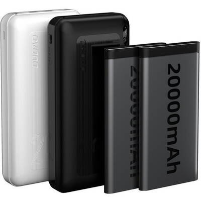 Baterie Externa Dudao 20000 mAh Putere de livrare 20 W incarcare rapida 3.0 2x USB / USB Tip C alb (K12PQ + alb)