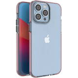 ForIT iPhone 14 Pro Max husa din silicon cu rama roz deschis