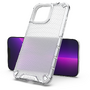 ForIT Husa pentru iPhone 14 Pro Ombre Protect Husa robusta cu cadru flexibil si spate dur in roz albastru