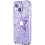 Husa Heart Star Series pentru iPhone 14 Plus stea violet