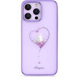 Husa Wish Series pentru iPhone 14 Plus decorata cu cristale violet