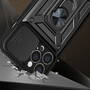 ForIT Husa Hybrid Armor Camshield pentru iPhone 14 Pro Max cu capac pentru camera neagra