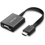 HDMI - VGA micro USB / audio mini mufa de 3,5 mm negru (40248)