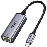 Adaptor UGREEN RJ45 - USB tip C (1000 Mbps / 1 Gbps) Gigabit Ethernet gri (CM199)