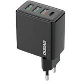 incarcator rapid Dudao 3x USB / 1x USB tip C 20W, PD, QC 3.0 negru (A5H)