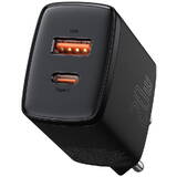incarcator rapid Baseus Compact USB / USB tip C 20W 3A Power Delivery Quick Charge 3.0 negru (CCXJ-B01)