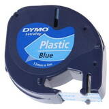 Consumabil Termic Dymo LetraTag-Band, Plastik 12mm x 4m negru->blau