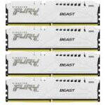 Fury Beast WHITE 64GB DDR5-5200MT/S CL40 DIMM/(KIT OF 4)XMP
