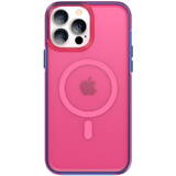 Husa magnetica PQY Fluorescence Series pentru iPhone 13 Pro Max rosie (compatibila MagSafe)