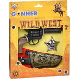 Jucarie Pulio Cowboy set - Revo lver holster and badge Gonher