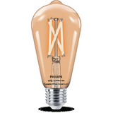 Bec LED inteligent vintage (decorativ) Filament Bulb Clear ST64, Wi-Fi, Bluetooth, E27, 7W (60W), 806 lm, lumina alba (2700-6500K)