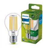 Philips Bec LED Classic A60, Ultra Efficient Light, E27,  4W (60W), 840 lm, lumina calda (3000K)