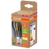 Osram Bec LED Classic A60, Ultra Efficient Light, E27, 4W (60W), 840 lm, lumina calda (3000K), cu filament