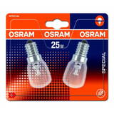 Osram 2 Becuri incandescente pentru cuptor T26, E14, 25W, 140 lm, lumina calda (2700K)