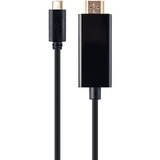 Adaptor Gembird A-CM-HDMIM-01 USB-C male to HDMI-male , 4K 30Hz, 2m, black