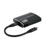 Adaptor Gembird A-CM-HDMIF2-01 USB-C to dual HDMI , 4K 60Hz, black