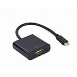 A-CM-HDMIF-04 USB Type-C to HDMI cable, 4K@60Hz, 15 cm, black
