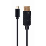 Adaptor Gembird A-CM-DPM-01 USB-C to DisplayPort-male , 4K 60 Hz, 2m, black