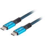 Cablu Date LANBERG CA-CMCM-45CU-0005-BK USB 0.5 m USB4 Gen 2x2 USB C Black, Blue