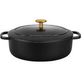 BELLAMONTE oval cast iron pot 75003-546-0 - 5.5 ltr black