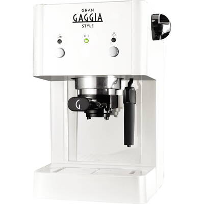 Espressor Gaggia Gran Style Alb, 950W, 15bar, 1L