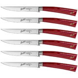 Set cuțite pentru friptură Elegance Rosso 6 buc.