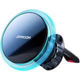 Suport pentru telefon auto Joyroom Air Vent cu încărcător wireless Qi de 15 W (compatibil MagSafe) Argintiu (JR-ZS291)