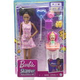 Papusa MATTEL Playset Barbie Skipperhigh chair birthday GRP41