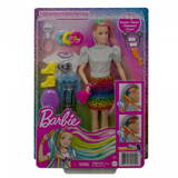 Papusa MATTEL Barbie Leopard Rainbow Hair