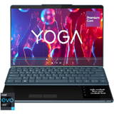 Ultrabook Lenovo 13.3'' Yoga Book 9 13IRU8, 2.8K OLED Touch, Procesor Intel Core i7-1355U (12M Cache, up to 5.00 GHz), 16GB DDR5X, 1TB SSD, Intel Iris Xe, Win 11 Home, Tidal Teal, 3Yr Onsite Premium Care