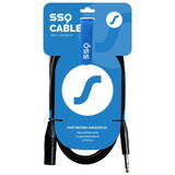 Cablu SSQ JSXM1 SS-1460 Jack Stereo - XLR 3-pin Male 1 m Black