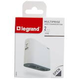 Prelungitor Legrand 2x2P+USB AC Splitter Alb/Negru