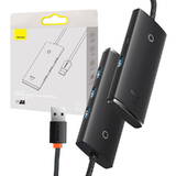Hub USB Baseus Adapter 4-Port USB OS-Lite 25cm (Black)